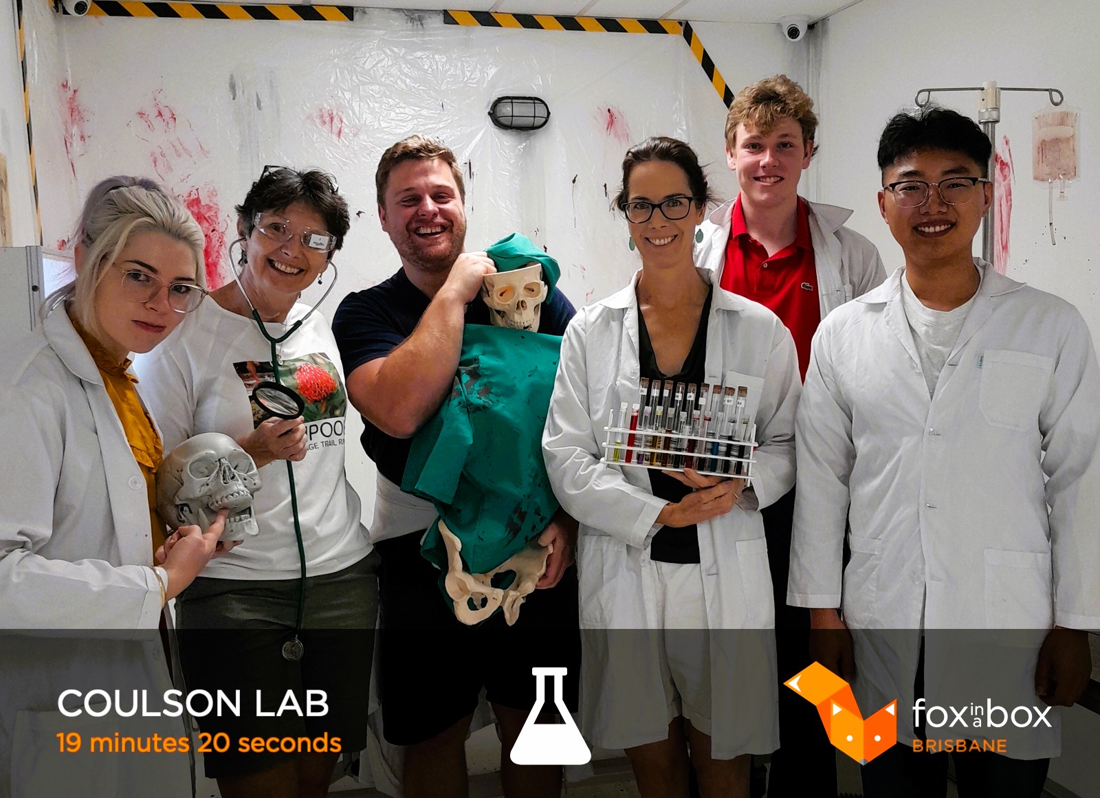 The Coulson Lab enjoyed escaping from the Zombie Lab for some team fun