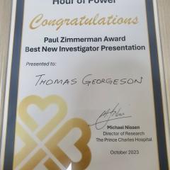 Tom's award